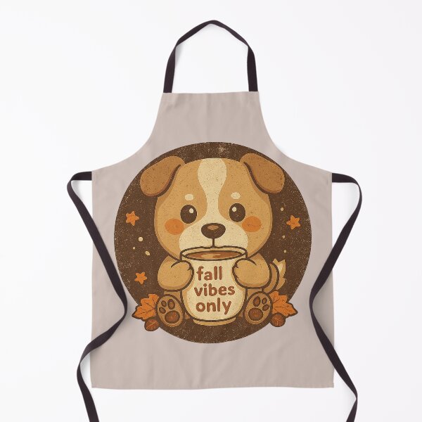 Item preview, Fall Vibes Only | Cute Kawaii Puppy Autumn Design designed and sold by Softly Studio.