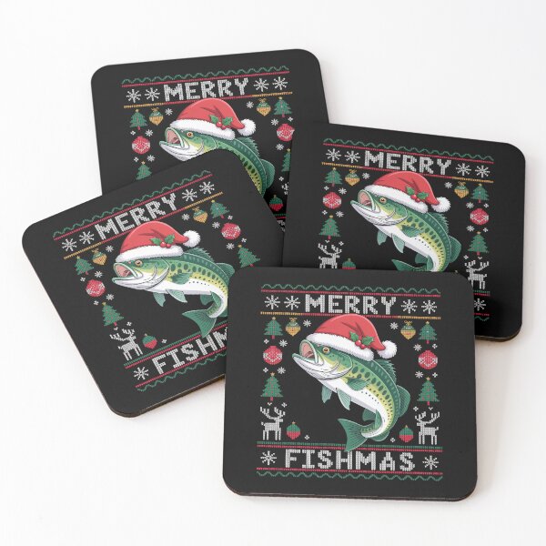 Item preview, Merry Fishmas Fishing Christmas Ugly Sweater  designed and sold by SlogariArt.