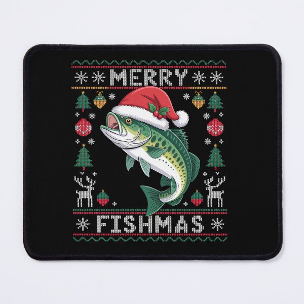 Item preview, Merry Fishmas Fishing Christmas Ugly Sweater  designed and sold by SlogariArt.