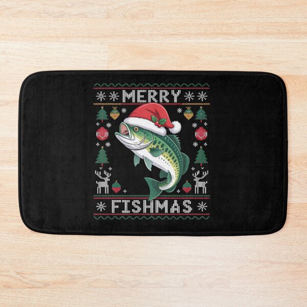 Item preview, Merry Fishmas Fishing Christmas Ugly Sweater  designed and sold by SlogariArt.