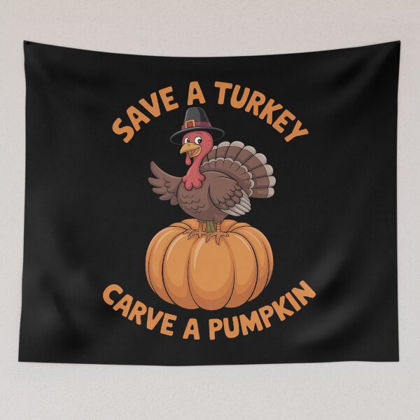 Item preview, Save a Turkey Carve A Pumpkin Thanksgiving Day designed and sold by ticlitule.