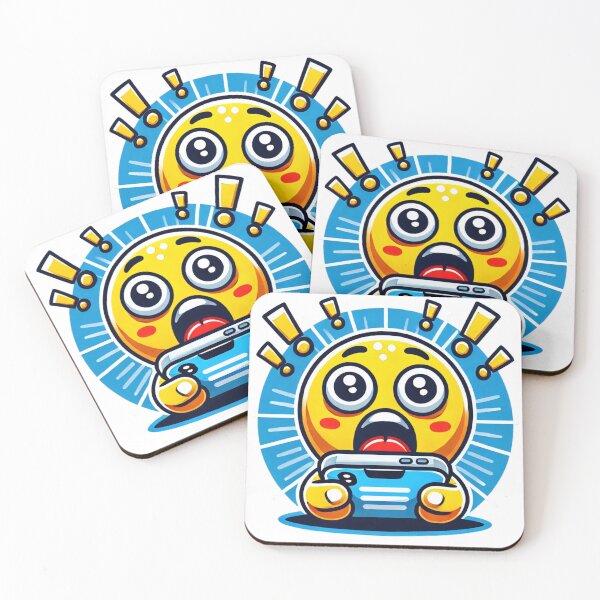 Item preview, Horrified cell phone Smiley designed and sold by Eric Nagel.