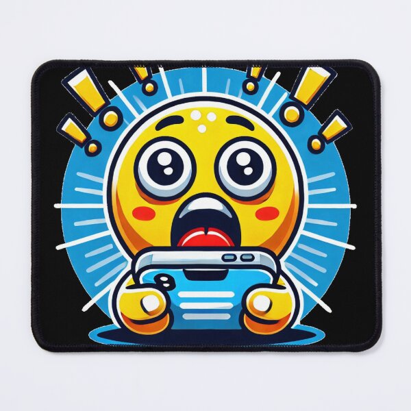 Item preview, Horrified cell phone Smiley designed and sold by Eric Nagel.