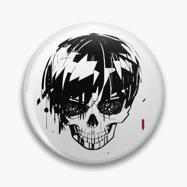Item preview, Anime Manga Style Skull with Hair designed and sold by dreampik.