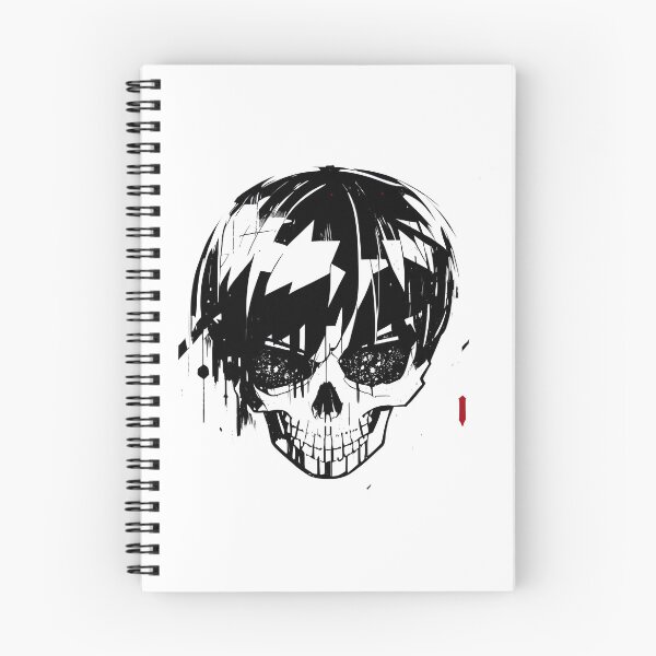 Item preview, Anime Manga Style Skull with Hair designed and sold by dreampik.