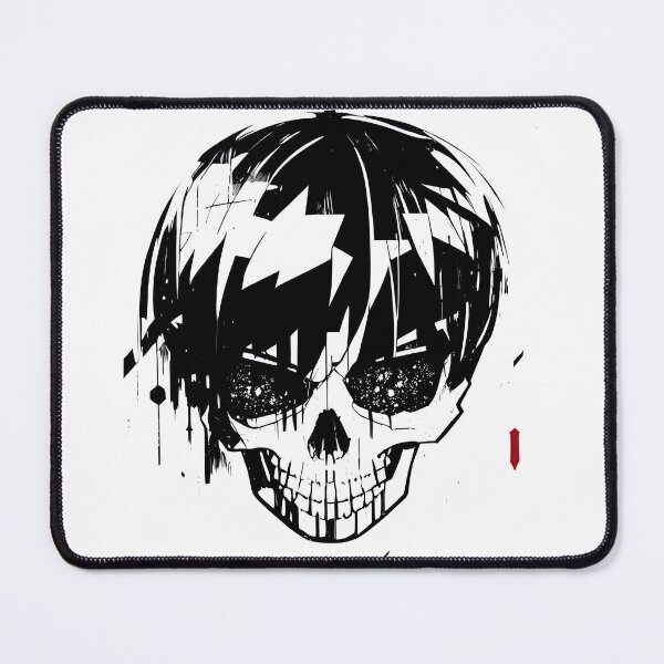 Item preview, Anime Manga Style Skull with Hair designed and sold by dreampik.