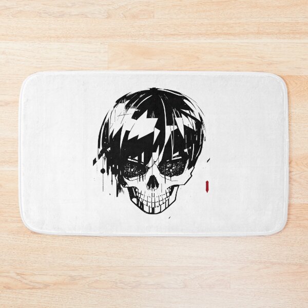Item preview, Anime Manga Style Skull with Hair designed and sold by dreampik.
