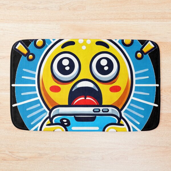 Item preview, Horrified cell phone Smiley designed and sold by Eric Nagel.
