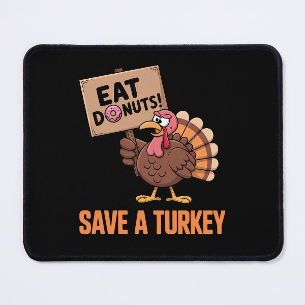 Item preview, Save The Turkeys Eat Donuts Funny Thanksgiving Turkey Day designed and sold by ticlitule.