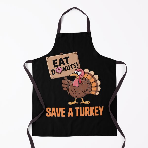 Item preview, Save The Turkeys Eat Donuts Funny Thanksgiving Turkey Day designed and sold by ticlitule.
