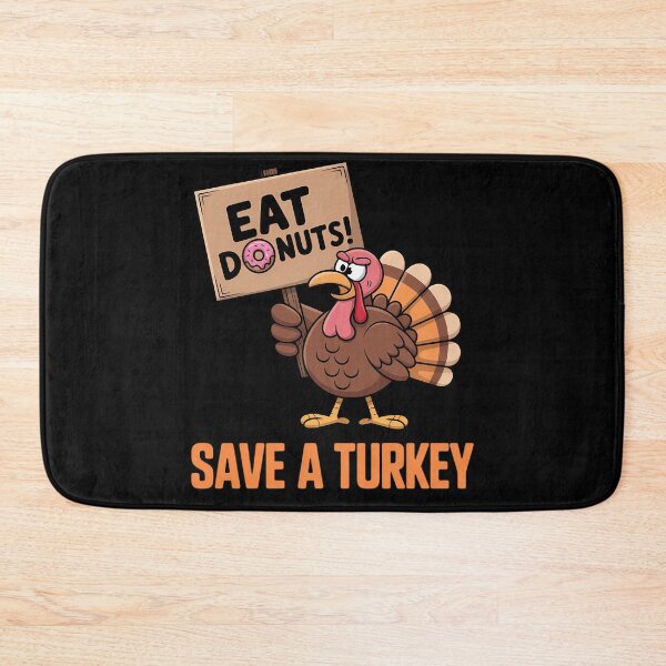 Item preview, Save The Turkeys Eat Donuts Funny Thanksgiving Turkey Day designed and sold by ticlitule.