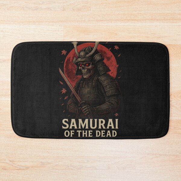 Item preview, Samurai of the Dead — Japanese Warrior Skull Halloween Art designed and sold by Diwakar-Designs.