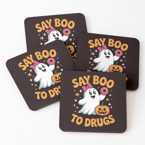 Item preview, Say Boo Drug-Free Ghost Halloween Red Ribbon Week Awareness designed and sold by BiellaSar.