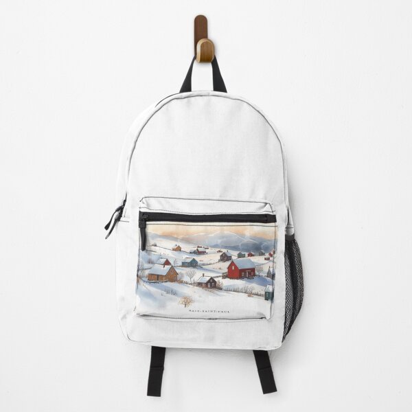 Item preview, Winter landscape in Baie-Saint-Paul, mountain houses designed and sold by StormArte.