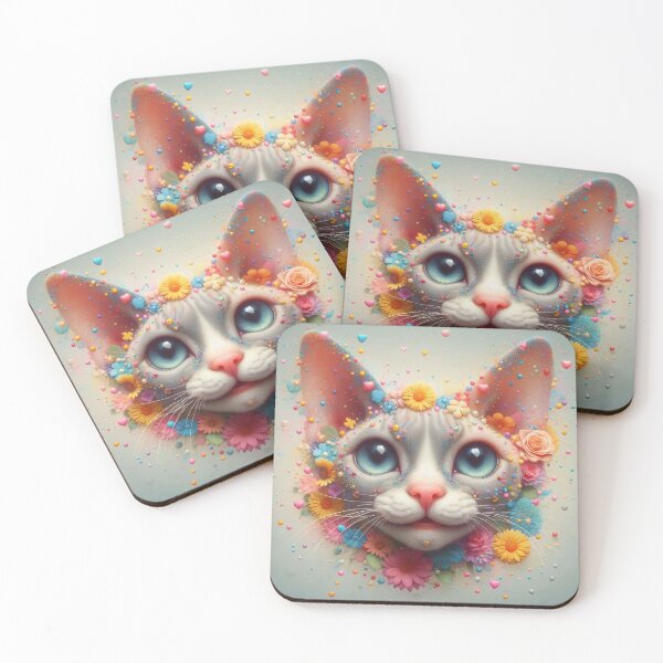 Item preview, Dreamy Devon Rex Cat  designed and sold by Cuddle critters.