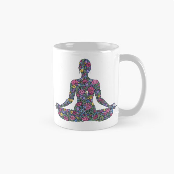 Item preview, Lotus Flower Meditation Art | Padmasana Yoga Pose Spiritual Design designed and sold by Zen Mosaic.