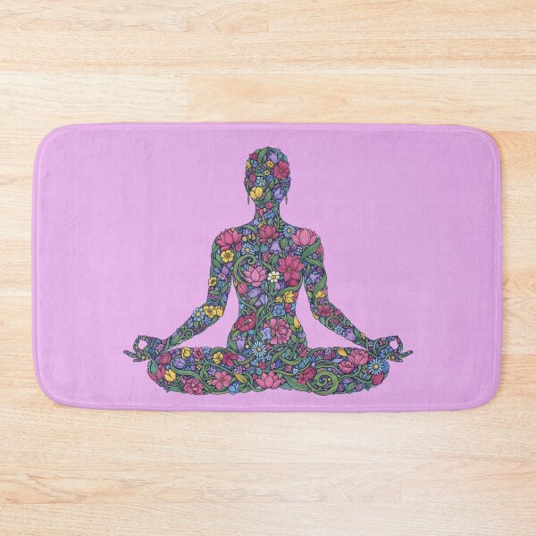 Item preview, Lotus Flower Meditation Art | Padmasana Yoga Pose Spiritual Design designed and sold by Zen Mosaic.