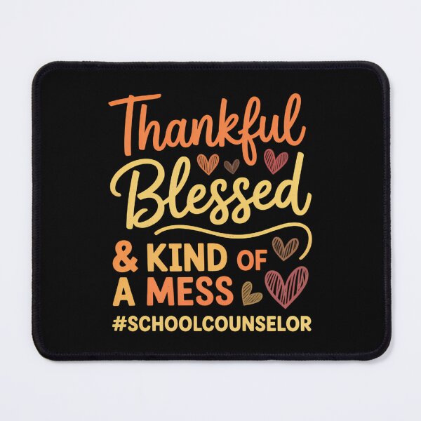 Item preview, School Counselor Thankful Blessed Thanksgiving fall Autumn designed and sold by BiellaSar.