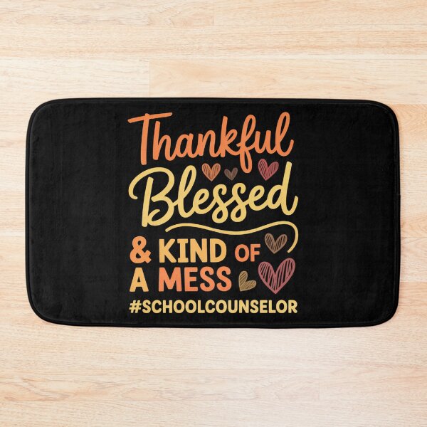 Item preview, School Counselor Thankful Blessed Thanksgiving fall Autumn designed and sold by BiellaSar.