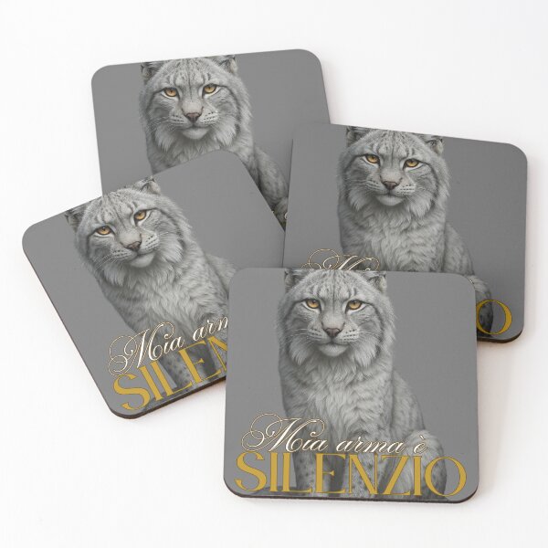 Item preview, Copy of Mia Arma è il Silenzio – Totem Lince Bianca dell’Intuizione e della Forza Interiore (Arte Spirituale) designed and sold by Mvolo.