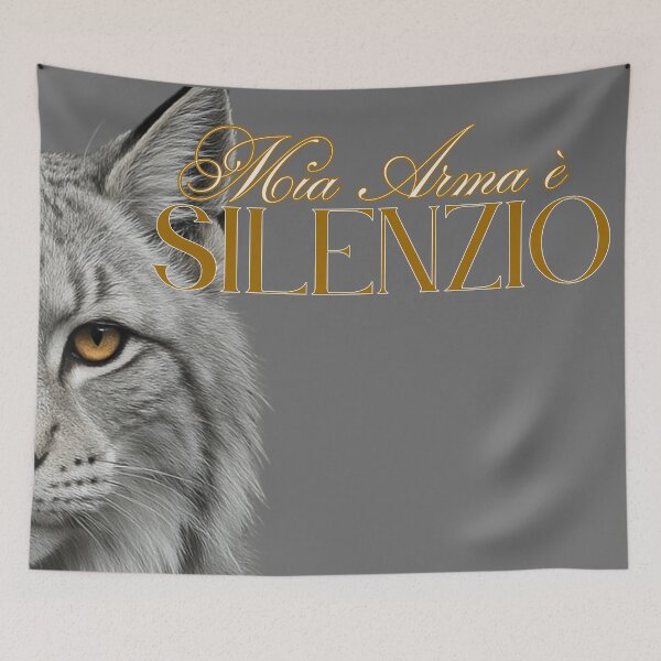 Item preview, Copy of Mia Arma è il Silenzio – Totem Lince Bianca dell’Intuizione e della Forza Interiore (Arte Spirituale) designed and sold by Mvolo.