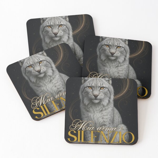 Item preview, Mia Arma è il Silenzio – Totem Lince Bianca dell’Intuizione e della Forza Interiore (Arte Spirituale) designed and sold by Mvolo.