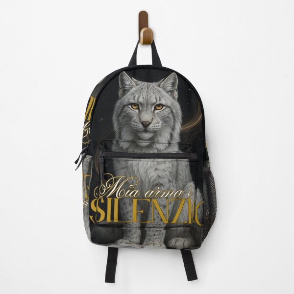 Item preview, Mia Arma è il Silenzio – Totem Lince Bianca dell’Intuizione e della Forza Interiore (Arte Spirituale) designed and sold by Mvolo.