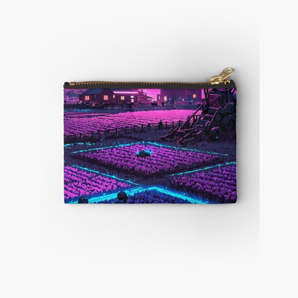 Item preview, Cyber Fields – Futuristic Farming Under Neon Skies designed and sold by Anicoa.