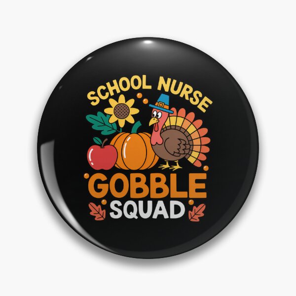 Item preview, School Nurse Gobble Squad Thanksgiving Turkey designed and sold by BiellaSar.