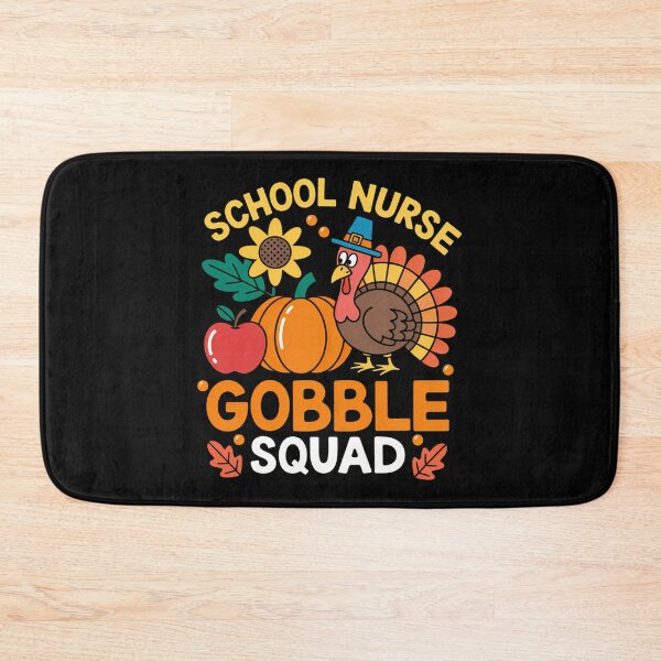 Item preview, School Nurse Gobble Squad Thanksgiving Turkey designed and sold by BiellaSar.