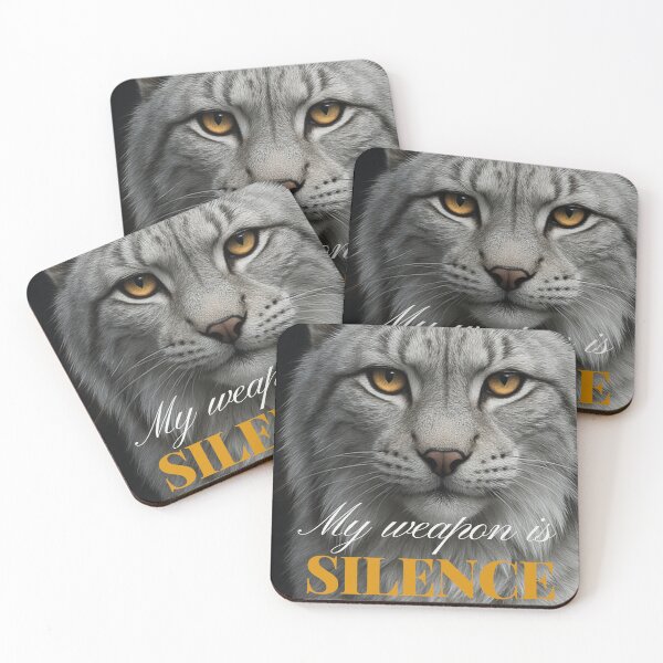 Item preview, Copy of Lynx Totem – My Weapon is Silence | Spiritual Animal Art, Intuition & Inner Strength designed and sold by Mvolo.