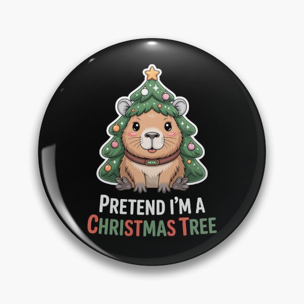 Item preview, Pretend I'm A Christmas Tree Capypara designed and sold by MooonTees.