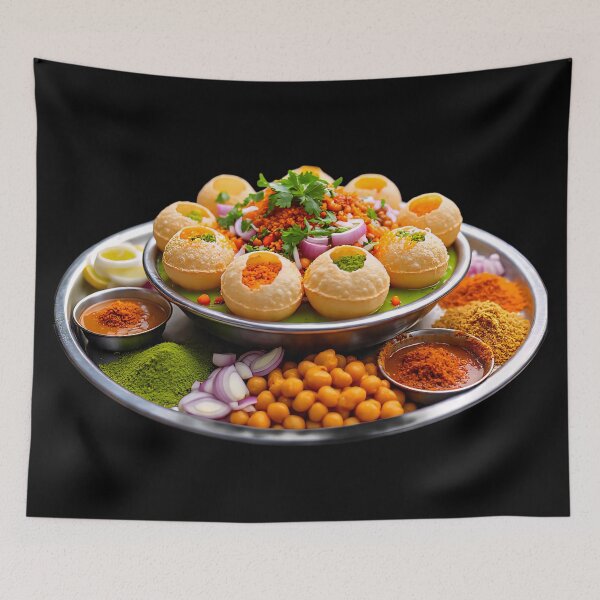 Item preview, Pani Puri Family Set – Water Balls & Chaat Spices | Street Food World Vibes | Golgappa Lovers  designed and sold by AwesomeDigiShop.