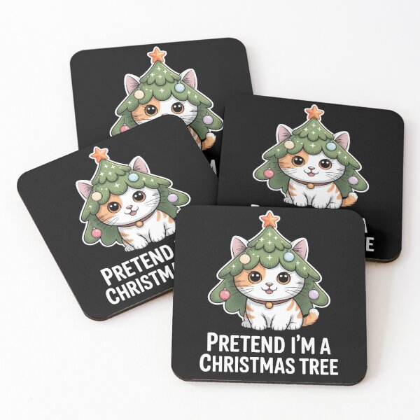 Item preview, Pretend I'm A Christmas Tree Cat designed and sold by MooonTees.
