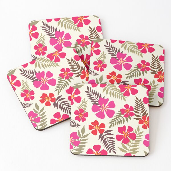 Item preview, Tropical flowers pattern designed and sold by Floral-Tania.