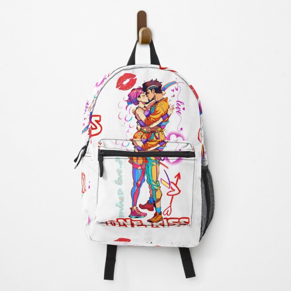 Item preview, One Kiss — Neon Pop Art Couple Illustration designed and sold by Neer arts.