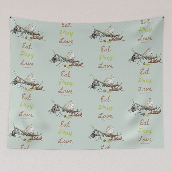 Item preview, Eat Prey Love | Praying Mantis with Housefly designed and sold by QuirkyGuacamole.