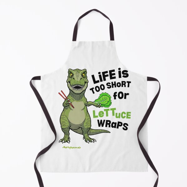 Item preview, Life is too Short for Lettuce Wraps | T-Rex with Chopsticks designed and sold by QuirkyGuacamole.