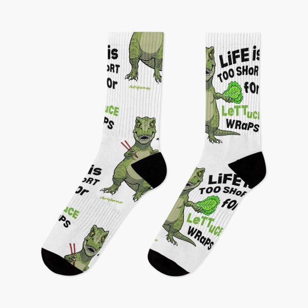 Item preview, Life is too Short for Lettuce Wraps | T-Rex with Chopsticks designed and sold by QuirkyGuacamole.
