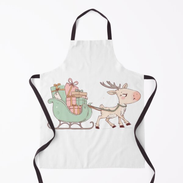Item preview, Exhausted Reindeer with Gifts – Pastel Winter Aesthetic designed and sold by jelonkaa.