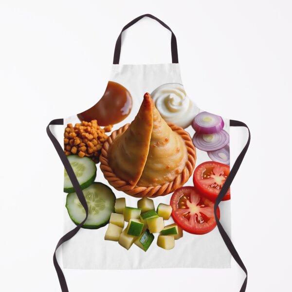 Item preview, Samosa Chaat Fiesta – Spicy Stuffed Pastry with Tamarind, Curd & Street Food Vibes designed and sold by AwesomeDigiShop.