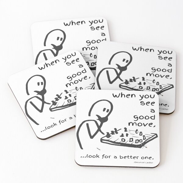 Item preview, Look for a Better Move — Lasker Wisdom designed and sold by PawnShiftGoods.