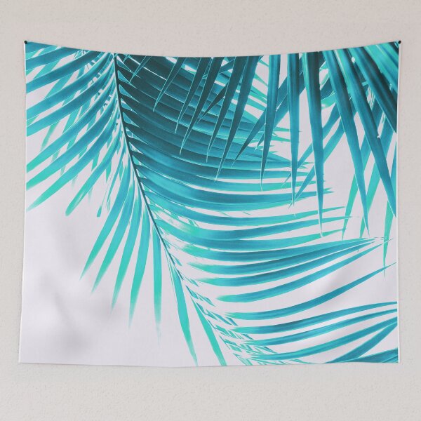 Item preview, Palm Leaves Turquoise Summer Vibes #1 #tropical #decor #art designed and sold by Anita's & Bella's Art.