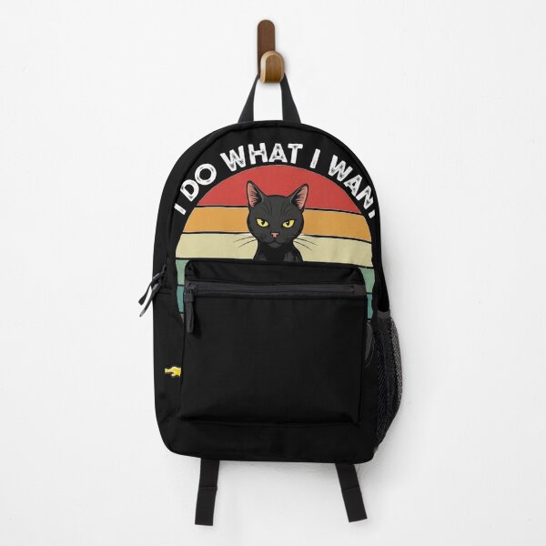 Item preview, I Do What I Want – Funny Black Cat Attitude designed and sold by FelixnRobinus.