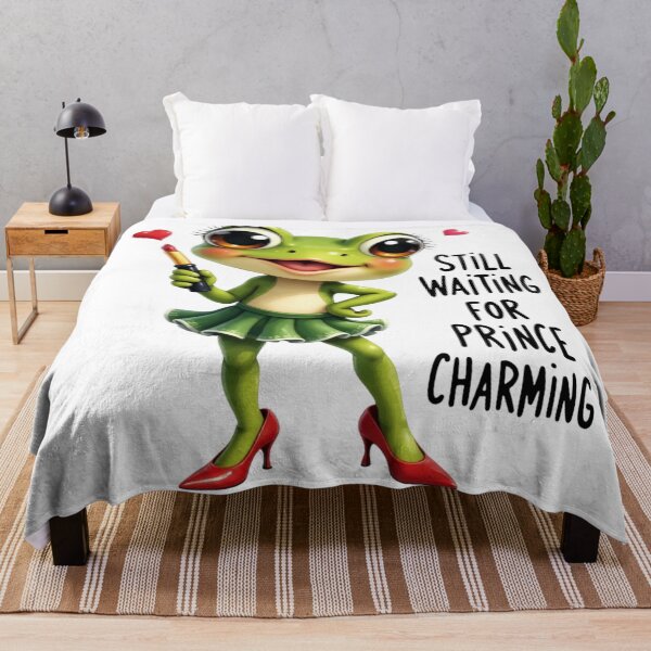 Item preview, Still Waiting for Prince Charming Frog designed and sold by rustyroofco.
