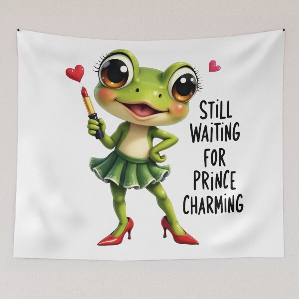 Item preview, Still Waiting for Prince Charming Frog designed and sold by rustyroofco.
