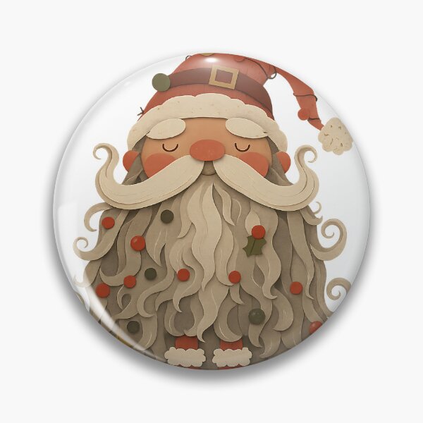 Item preview, Paper Cut Santa Claus Illustration: Whimsical Christmas Art designed and sold by sicty09Design.