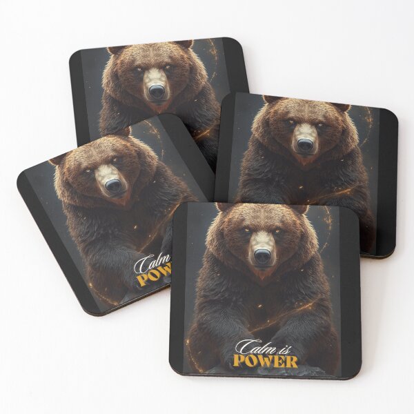 Item preview, Bear Totem – Calm is Power | Spiritual Animal Art, Strength, Patience & Inner Energy designed and sold by Mvolo.