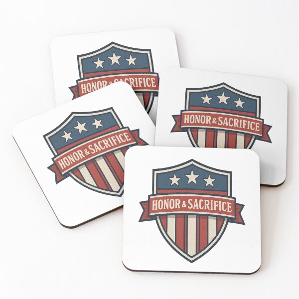 Item preview, Honor & Sacrifice – Vintage Patriotic Shield Emblem | American Pride T-Shirt Design designed and sold by Globalcitytees.