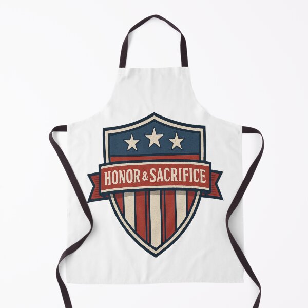 Item preview, Honor & Sacrifice – Vintage Patriotic Shield Emblem | American Pride T-Shirt Design designed and sold by Globalcitytees.